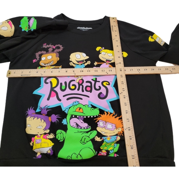 Nickelodeon Long Sleeve Shirt Black Large  11-13 or Women's Medium - Picture 3 of 6